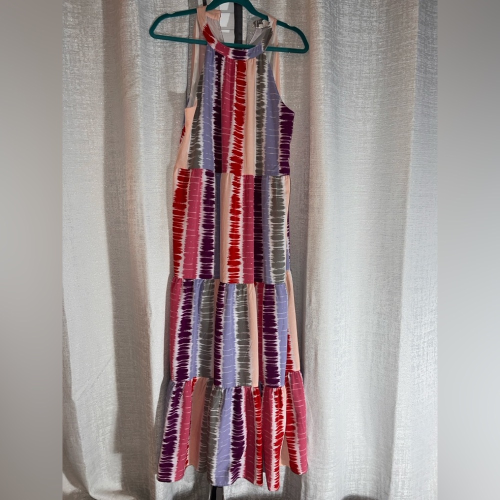 THML Colorful Striped Maxi Dress